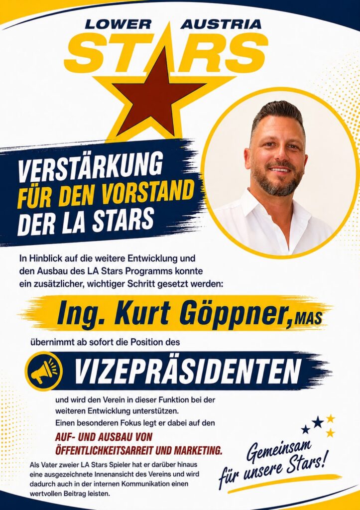 Verstärkung im Vorstand der LA Stars 1